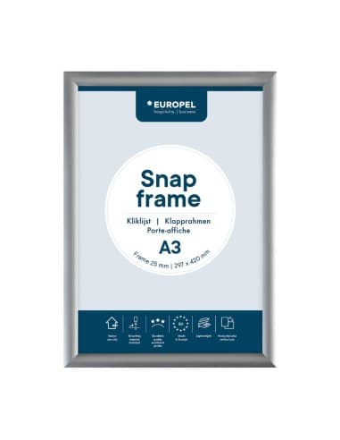 Cadre clipsable en aluminium Europel A3 25mm