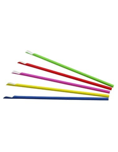 Pailles cuillères en papier Sier Disposables (lot de 100)
