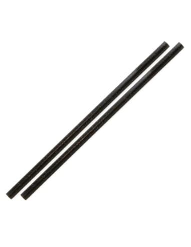 Pailles droites noires Sier Diposables Refork 6 mm / 20 cm (lot de 100)