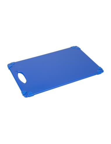 Planche à découper antidérapante professionnelle Hygiplas bleue 458x306mm