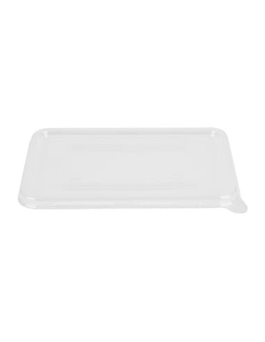 Couvercles PET Fiesta Recyclable pour barquettes en bagasse (lot de 100)