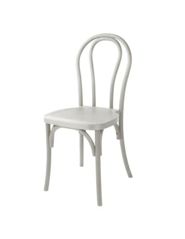 Chaises en résine style bois courbé Bolero Soho blanches (lot de 4)