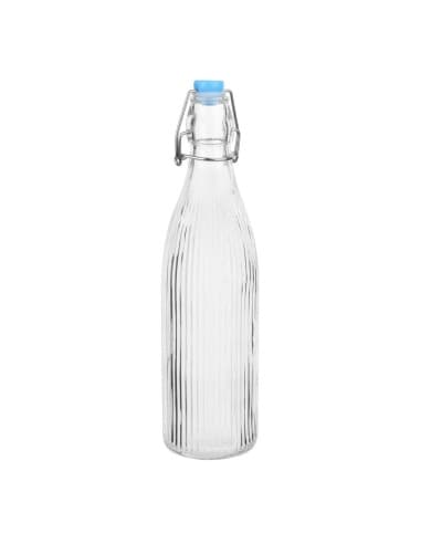 Bouteilles d'eau rainurées à bouchon mécanique Olympia 500ml (lot de 6)