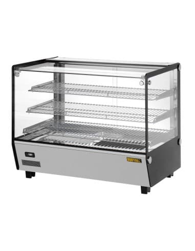 Vitrine chauffante de comptoir carrée Buffalo 160L