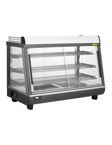 Vitrine chauffante portes avant et arriere Buffalo 136L