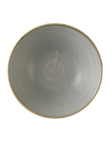 Assiettes creuses rondes Churchill Stonecast Grey 205mm (Lot de 6)