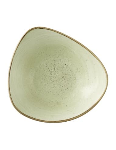Bols triangulaires Churchill Stonecast Raw Green Lotus 229mm (Lot de 12)