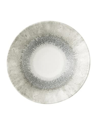 Assiettes creuses rondes Churchill Studio Prints Fusion Grey 203mm (Lot de 6)