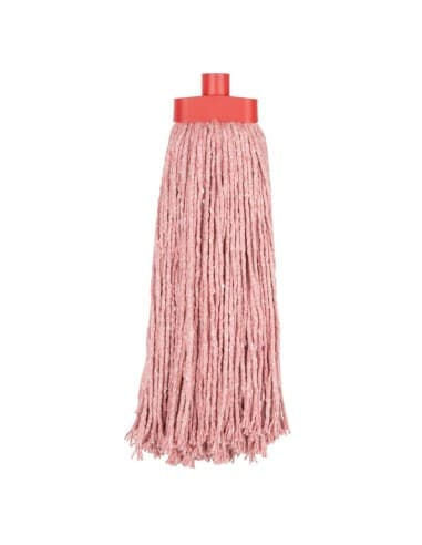 Tête serpillière à franges Kentucky Jantex rouge 450g
