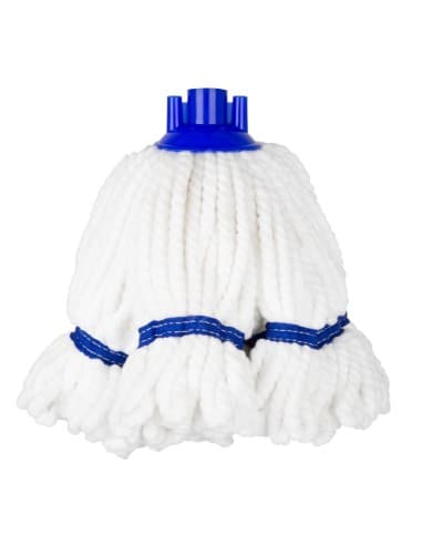 Tête serpillière en microfibre Jantex bande bleue 150g