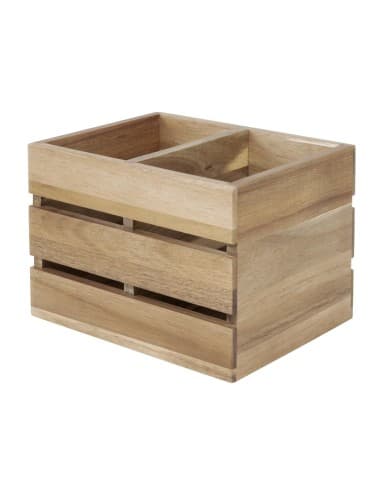 Organisateur de table en bois d'acacia Olympia 210x160x150mm