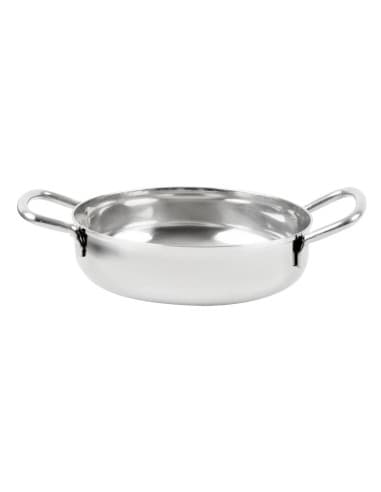Plat en inox double poignée Olympia Table Presentation 125 mm