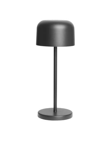 Lampe de table avec abat-jour rond Olympia Lucca noire 200mm