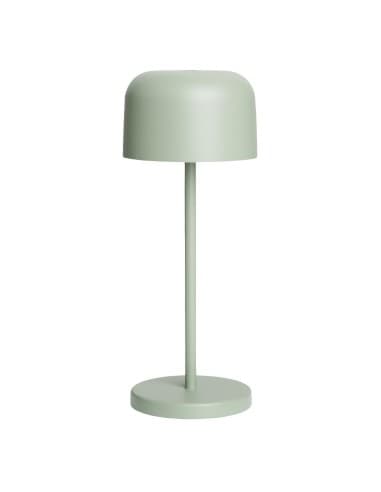 Lampe de table avec abat-jour rond Olympia Lucca verte 200mm