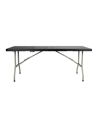 Table pliante rectangulaire Bolero noire 1,8 m