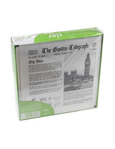 Papier ingraissable imprimé journal 2 côtés ouverts 170 x 170 mm (lot de 300)