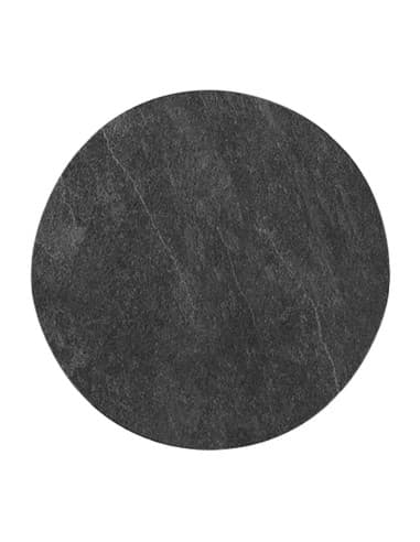 Planches de présentation rondes en polyester bio Roltex S-Plank 40 cm ardoise (lot de 5)