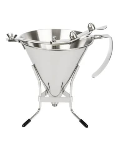 Entonnoir inox Ă piston automatique De Buyer 1,5L