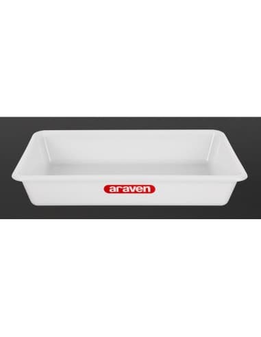Bac alimentaire peu profond Araven transparent 435mm