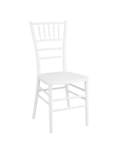 Chaises Bolero Chiavari en polypropylène blanches (lot de 4)