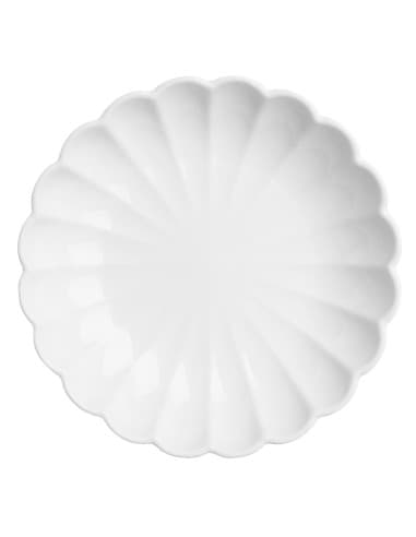 Bols festonnés Olympia Bloom blancs 230 mm (lot de 6)