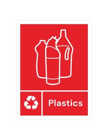 Étiquette adhésive de poubelle Jantex Slim plastiques
