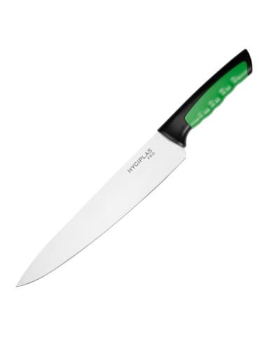 Couteau de cuisine Hygiplas Pro vert 25cm