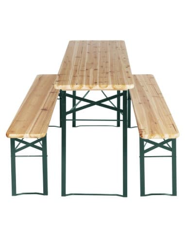 Ensemble brasserie table et bancs Bolero 1770x500mm