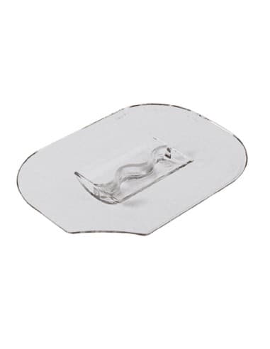 Couvercle transparent en SAN avec encoche pour saladiers Dalebrook 1,1kg