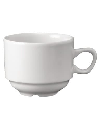 Tasses à thé empilables Nova Churchill Whiteware 213ml (lot de 24)