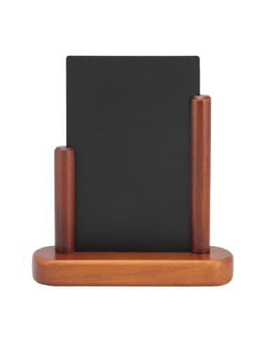 Ardoise de table Securit finition acajou 170 x 155mm