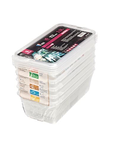 Boîte de stockage GN1/3 Matfer Bourgeat Modulus utilisation intensive 3,5L (lot de 5)