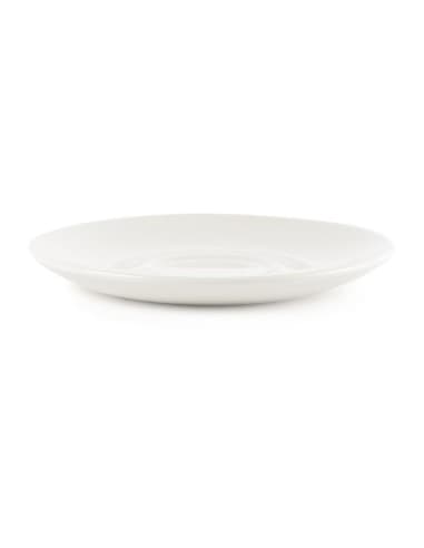 Soucoupes à cappuccino Churchill Plain Whiteware 160mm (lot de 24)