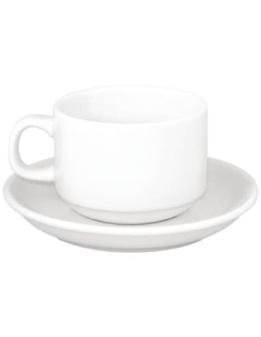 OFFRE SPÉCIALE Ensemble de tasses à thé et de soucoupes empilables Olympia Athena (lot de 24)