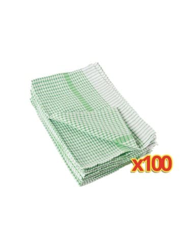 OFFRE GROS VOLUME Torchons Wonderdry verts (lot de 100)