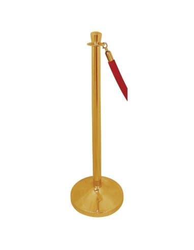 Poteau d'accueil en acier inoxydable laiton à tête plate Bolero