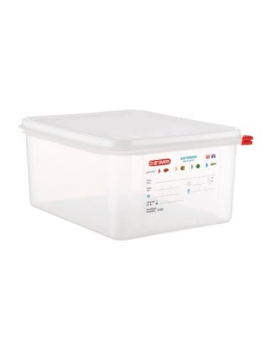 Boîtes alimentaires en polypropylène Araven GN 1/2 12,5L (lot de 4)