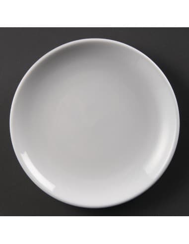 Assiettes plates rondes Olympia Whiteware 180mm (lot de 12)
