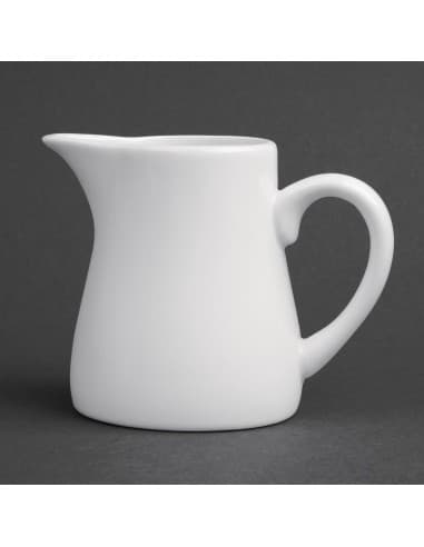 Pots à lait blancs Olympia 170ml (lot de 6)