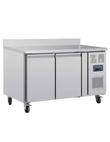 Table réfrigérée positive 2 portes Polar Série U avec dosseret 282L