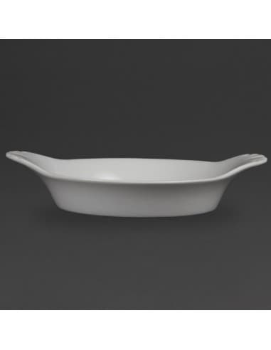 Plats ronds à oreilles Olympia Whiteware 220mm (lot de 6)