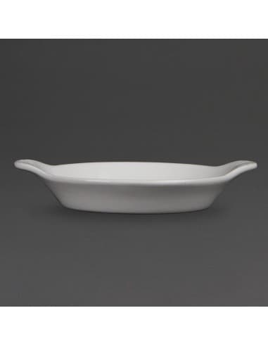 Plats ronds à oreilles Olympia Whiteware 170 x 140mm (lot de 6)