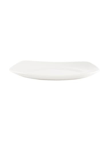 Assiettes blanches Churchill Plain Whiteware X squared 215mm (lot de 12)