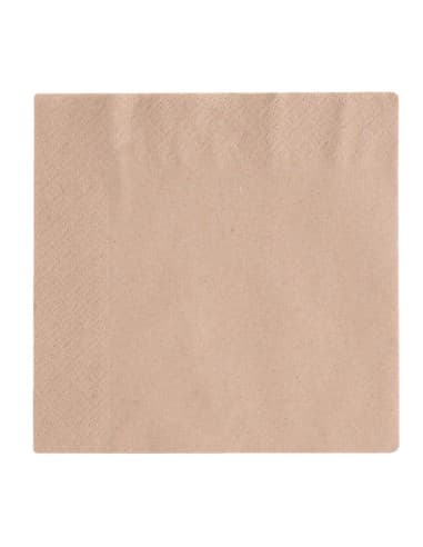 Serviettes snacking 2 plis compostables Vegware 33cm (lot de 2000)