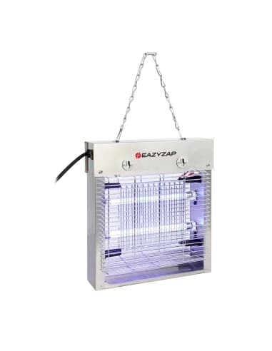 Désinsectiseur LED en inox brossé Eazyzap 8W