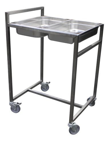 Chariot cuvier inox pour bacs gastronormes L2G
