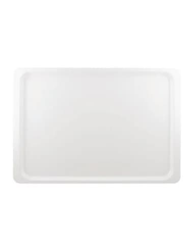 Plateau de service en polyester Roltex Euronorme 530 x 370mm blanc