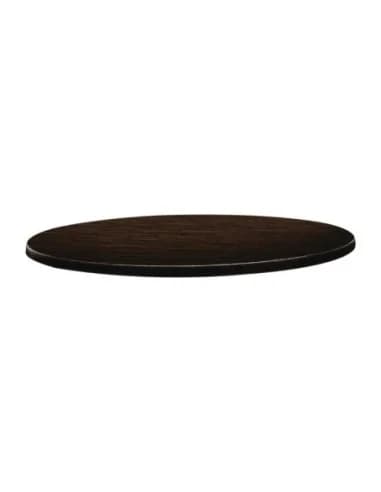 Plateau de table rond Topalit Classic Line 70cm wengé