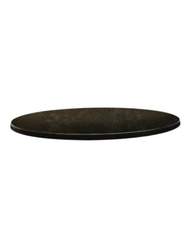 Plateau de table rond Topalit Classic Line 70cm cyprus métal