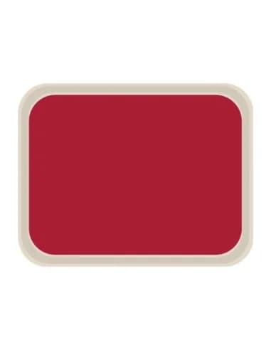 Plateau de service en polyester Roltex America 460 x 360mm rouge